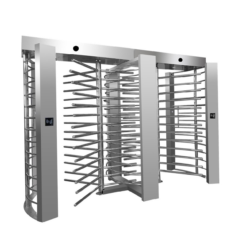 Full height turnstile card access system
