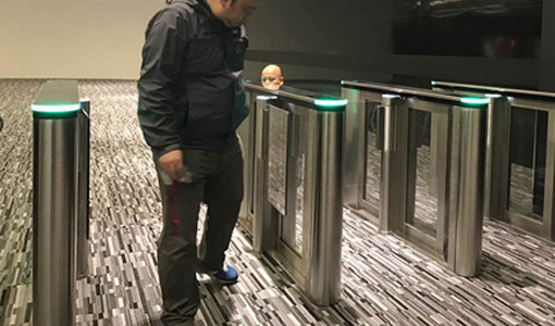 Swing turnstile gate