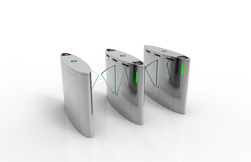 Slim flap barrier gate