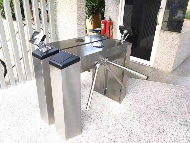 Tripod gate Access control fingerprint system