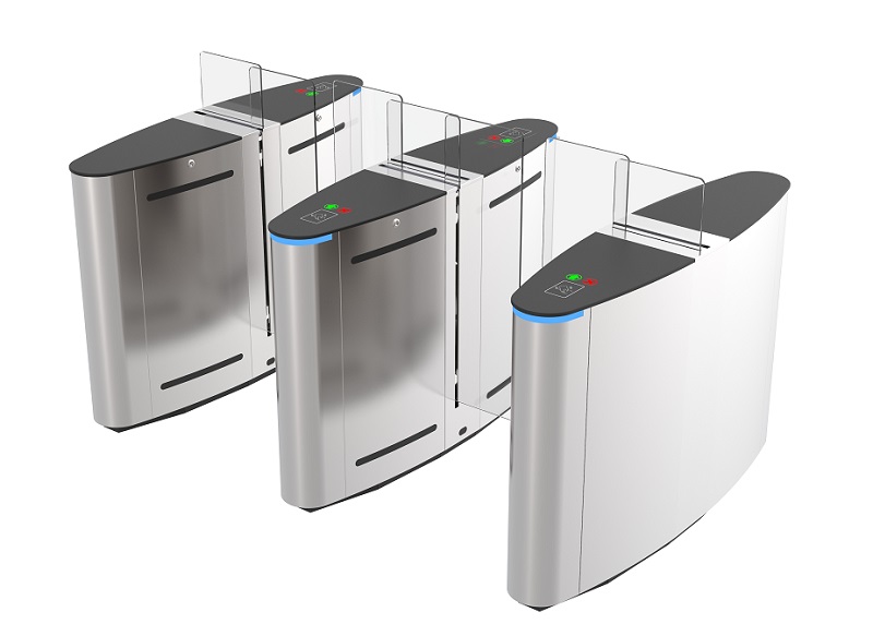 Retractable glass optical turnstile