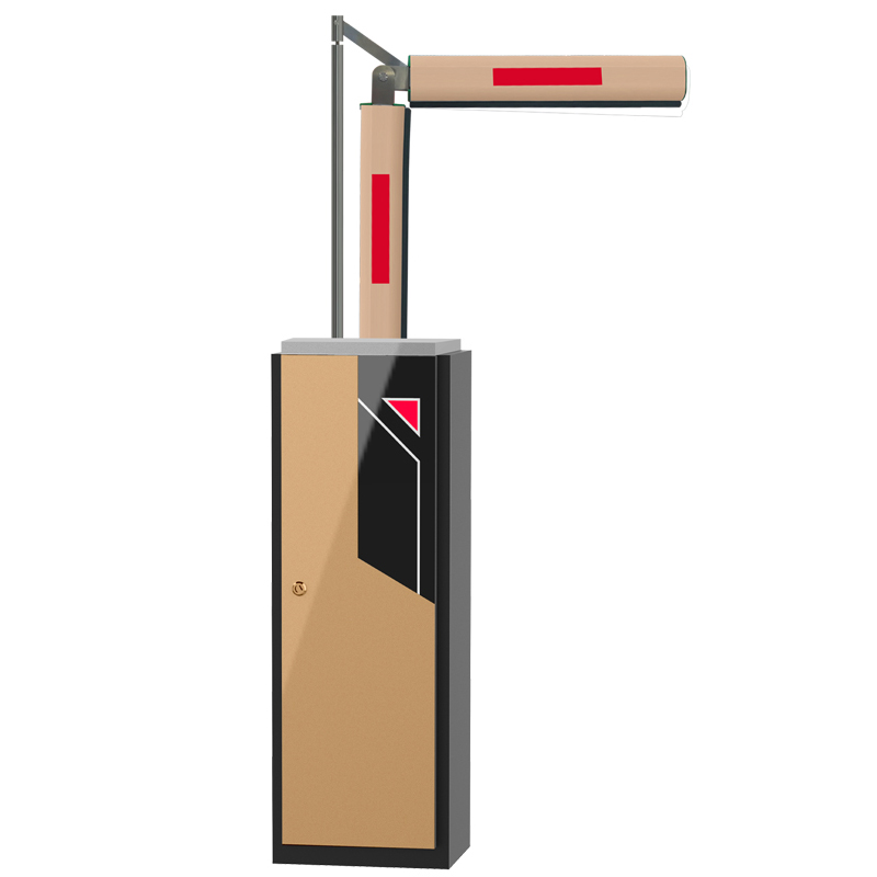 folding boom vehicle parking barrier