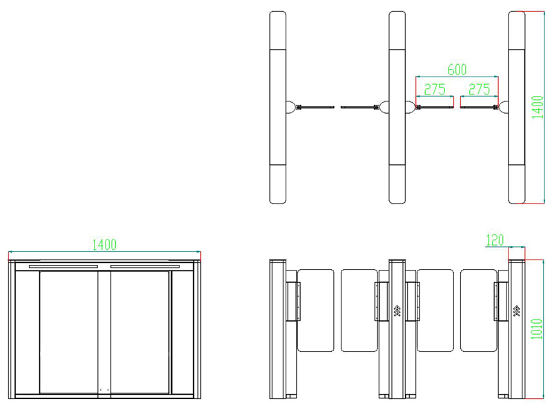 optical turnstile speed gate