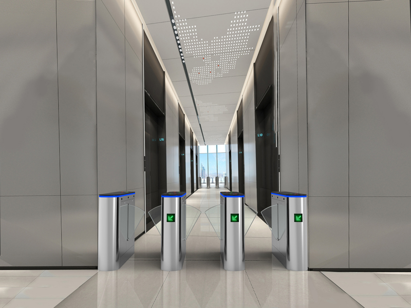 lobby optical flap barrier turnstile