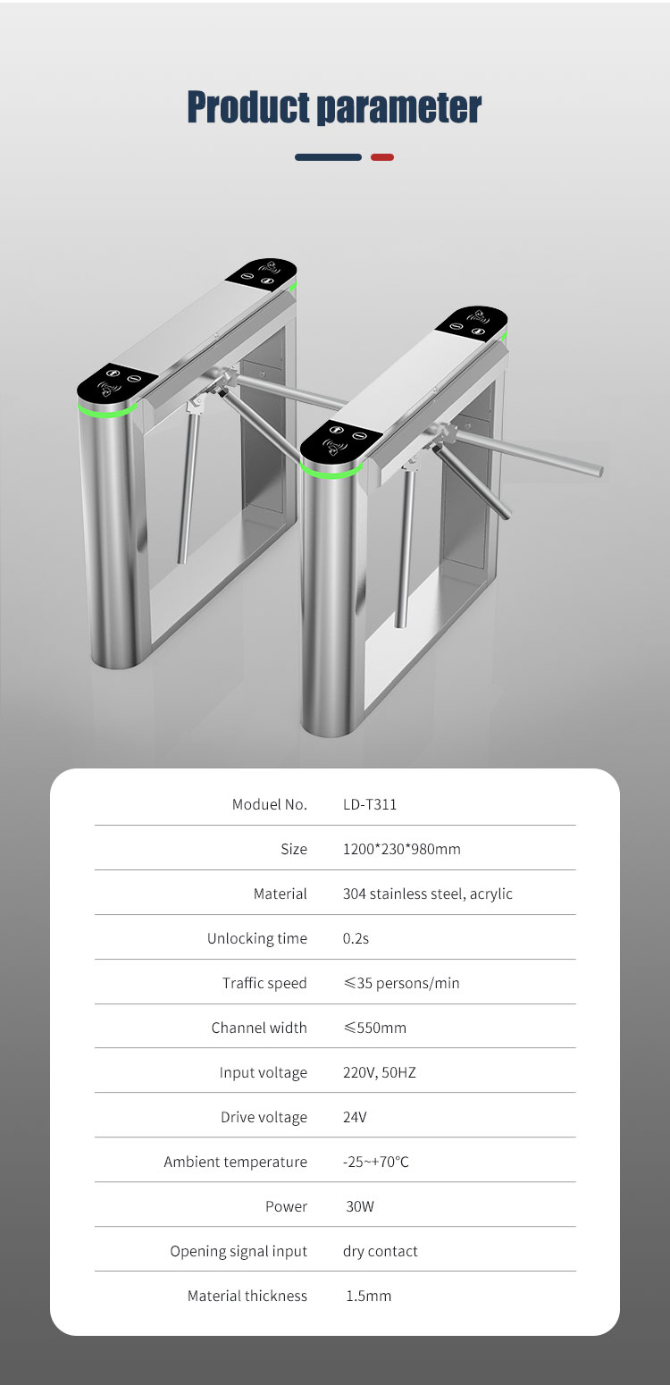 Waist High Tripod Turnstile