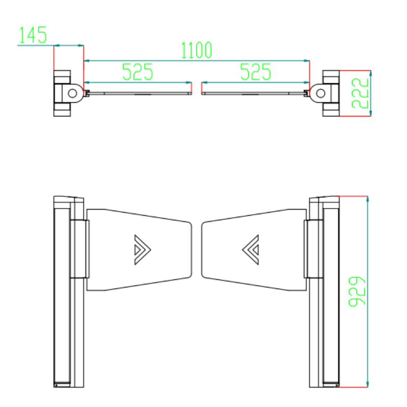 supermarket swing gate