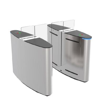 High Glass Sliding Speed Gate Swing Turnstile Door