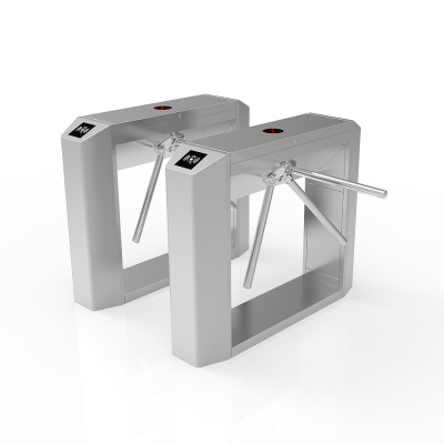 Pedestrian access control bridge tripod turnstile