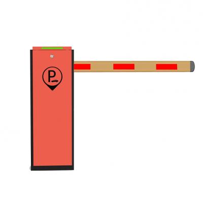 Automatic LED light boom vehicle barrier