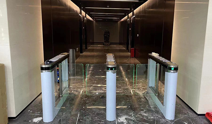 LD-B504 Swing Barrier Gate Turnstile Installed in Chipsea Tech Center 